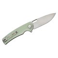 S200652 Sencut Knives Vesperon Jade 9Cr18MoV Satin Blade Jade G10 Handles IKBS Linerlock Clip