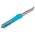 MCT11910TQS Microtech 119-10TQS Ultratech Hellhound OTF Premium Tanto Blade Turquoise Aluminum Handles Clip Made USA