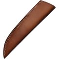 FHK1473  FH Knives Damascus 256 Layers Blade Brown/Red Wood Handle Leather Sheath