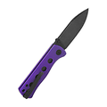 QS150D2 QSP Canary Purple Folder 14C28N Blackwash Blade Purple G10 Handle IKBS Linerlock Clip 
