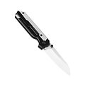  KI3632A3 Kizer Cutlery Hyper Satin/Black Titanium Handle Elmax Stonewashed Blade IKBS Button Lock Clip