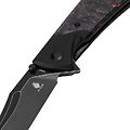 KI4647A1 Kizer Cutlery Phoenix FatCarbon Handle S35VN Blackwash Clip Point Blade IKBS Linerlock Clip 