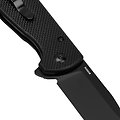 KIL3002A1 Kizer Cutlery Amicus Black G10 Handle 9Cr18MoV Black Blade IKBS Button Lock Clip