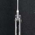  KUNK7013 Kunwu Knives Orion II Framelock Elmax Blade Gray Titanium Handle Clip