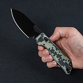 KUNX705MO Kunwu Knives Pulsar XT Lock Camo G10 Handle Elmax Blade IKBS Clip