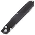 RS7831B Real Steel G5 Metamorph Black G10 Handles Sandvik 14C28N Satin Plain Blade Button Lock Clip