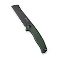 S20057C4 Sencut Traxler Green Micarta Handles 9Cr18MoV Blackwash Blade IKBS Linerlock Clip