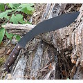 ESKUKRI ESEE Expat Jaraca Kukri Machete 1075 Carbon Black Blade Walnut Handles Cordura Sheath Made in El Salvador