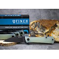 FKCSV003 Finch SHIV Ghost Green 14C28N Black Wharncliffe Blade G10 Handle IKBS Linerlock Clip Titanium