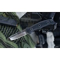 AMK5101 Al Mar S.E.R.E. Operator 40 Fixed D2 Satin Blade Black G10 Handle Black Plastic Sheath