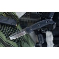 AMK5100 Al Mar S.E.R.E. Operator 30 Fixed D2 Satin Blade Black G10 Handle Black Plastic Sheath