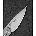 BTKT2307A Bestech Lito Black M390 Satin Skinner Blade Titanium/Micarta Handles IKBS Framelock Clip