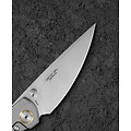BTKT2307B Bestech Lito Natural M390 Satin Skinner Blade Titanium/Micarta Handles IKBS Framelock Clip