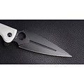 DGRFM021WBW Daggerr Knives Arrow White D2 Blade G10 Handle Linerlock Clip