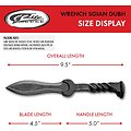 PA4444 Wrench Sgian Dubh Spike Medieval Carbon Blade & Handle Leather Sheath