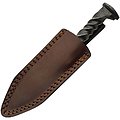 PA4444 Wrench Sgian Dubh Spike Medieval Carbon Blade & Handle Leather Sheath