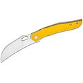 VOSA1102 Vosteed Griffin Yellow G10 Handles 14C28N Stonewash Hawkbill Blade IKBS Linerlock Clip