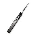CIVC210363 CIVIVI Typhoeus Black & Gray Push Dagger 14C28N Stonewash Blade Aluminum Handles Leather Sheath