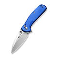 S22043B3 Sencut Knives ArcBlast Blue 9Cr18MoV Satin Drop Point Blade Aluminum Handles Button Lock IKBS Clip