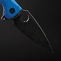 DGRRSFBLBW Daggerr Knives Resident Blue FRN Handles 8Cr14MoV Linerlock Clip