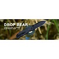 KI3619A4 Kizer Drop Bear Clutch Lock CPM-S35VN Blackwash Blade Dark Blue FatCarbon Handles IKBS Clip