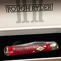 RR1960 Rough Ryder Trapper Bolster Lock Bone Handle 440 Clip Point Blade