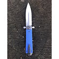 GASAMSONBL Ganzo Adimanti Samson Blue G10 Handle D2 Blade Linerlock Clip