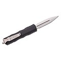 MCT22510 Microtech 225-10 Dirac AUTO OTF Double Edge Dagger Blade Black Aluminum Handles Clip Made USA