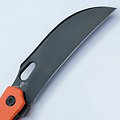 VOSA1101 Vosteed Griffin Orange G10 Handles 14C28N Blackwash Hawkbill Blade IKBS Linerlock Clip