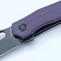 VOSA1103 Vosteed Griffin Purple G10 Handles 14C28N Blackwash Hawkbill Blade IKBS Linerlock Clip