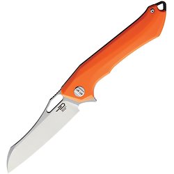 BTKG28B Bestech Knives Platypus Orange G10 Handle D2 Blade Clip Linerlock