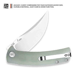 ATZ1845PNTG Artisan Cutlery Arroyo AR-RPM9 Jade G10 Handles IKBS Linerlock CLip