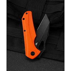 BTKG36E Couteau EDC Bestech Operator Orange D2 Black Blade G10 Handle Linerlock Clip