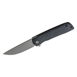 CIVC20009B3 Couteau EDC CIVIVI Bo Black Nitro-V Stonewash Blade G10 Handles IKBS Linerlock Clip