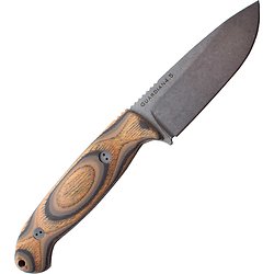 BRAD45S115 Couteau EDC Bradford Guardian 4.5 3D G-Wood Handle N690 Blade Leather Sheath USA