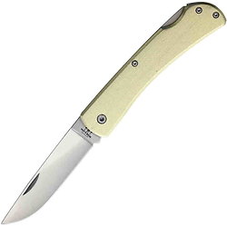 BCC138L Couteau EDC Bear & Son Stainless Blade Gold Aluminium Handle Clip Made In USA