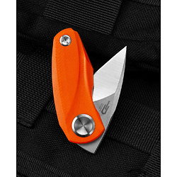 BTKG38C Bestech Tulip Orange 14C28N Tanto Blade G10 Handles IKBS Linerlock Clip