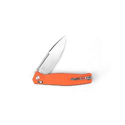 RS7651OS Real Steel HUGINN Orange/Satin VG-10 Blade G10 Handle Slide Lock Clip
