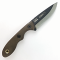  TPMSK25C TOPS Mini Scandi Currin 1095 Carbon Blade Green Micarta Handle Kydex Sheath USA