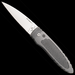 BCAC800S Bear OPS Incognito AUTO 14C28N Spear Point Blade Gray Stainless Handles Push Button USA