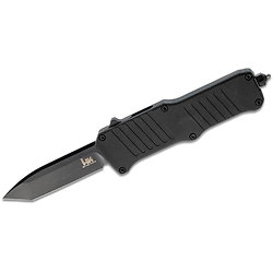 HK54046 HK Incursion Tanto OTF Black AUTO 154CM Black Blade Aluminum Handles Clip Made In USA