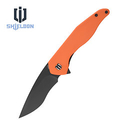  SHIEG01A Shieldon Viper Tangerine 154CM Blade G10 Handle IKBS Linerlock Clip