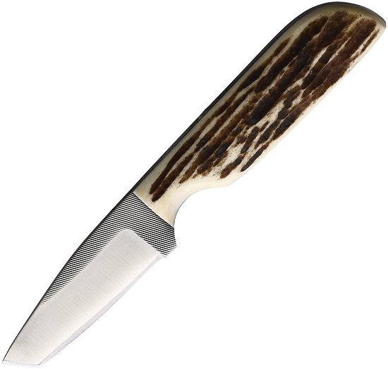 AZWKR1LJB Anza Fixed Blade LJ Bone Handle Blade Made from a file Leather Sheath Made In USA