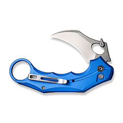 CIVC16016B2 CIVIVI Knives Incisor II Blue Karambit Nitro-V Hawkbill Blade Aluminum Handles IKBS 