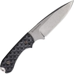 BRAD32FE001A Bradford Knives Guardian 3.2 Black G10 Handle AEB-L Blade Leather Sheath Made USA