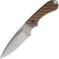 BRAD32FE004A Bradford Knives Guardian 3.2 Coyote Brown G10 Handle AEB-L Blade Leather Sheath Made USA