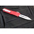 MCT14211RD Microtech 142-11 RD Combat Troodon OTF Double Edg Red Handle Made USA Clip