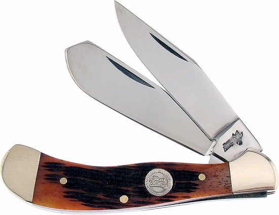 F14096TPS Frost Cutlery Little Saddlehorn Tn Peachseed Bone Handle Stainless Blade