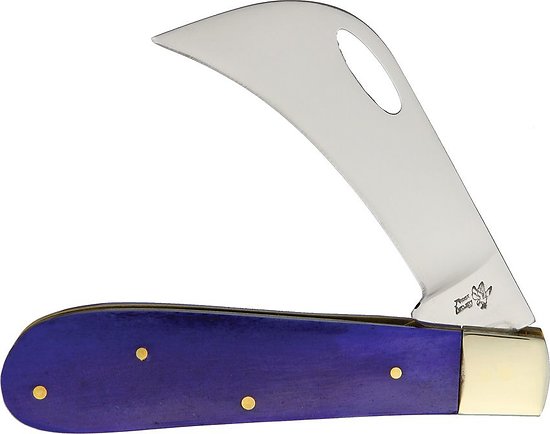 F14441PSB Frost Cutlery Hawkeye Purple Bone Handle Stainless Blade