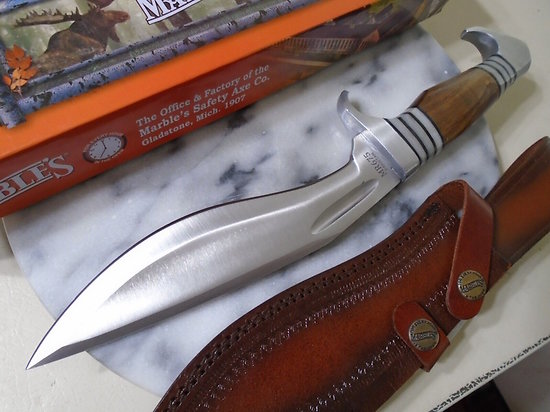 MR675 Marbles Kukri Wood Handle Stainless Blade Leather Sheath